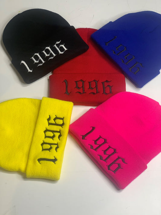1990s Embroidered Beanie