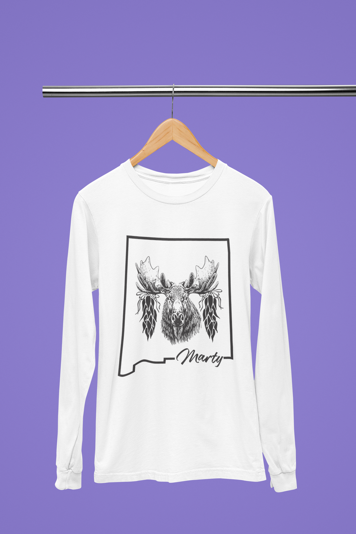 Long Sleeve "Mart Moose" Ristra T-shirt
