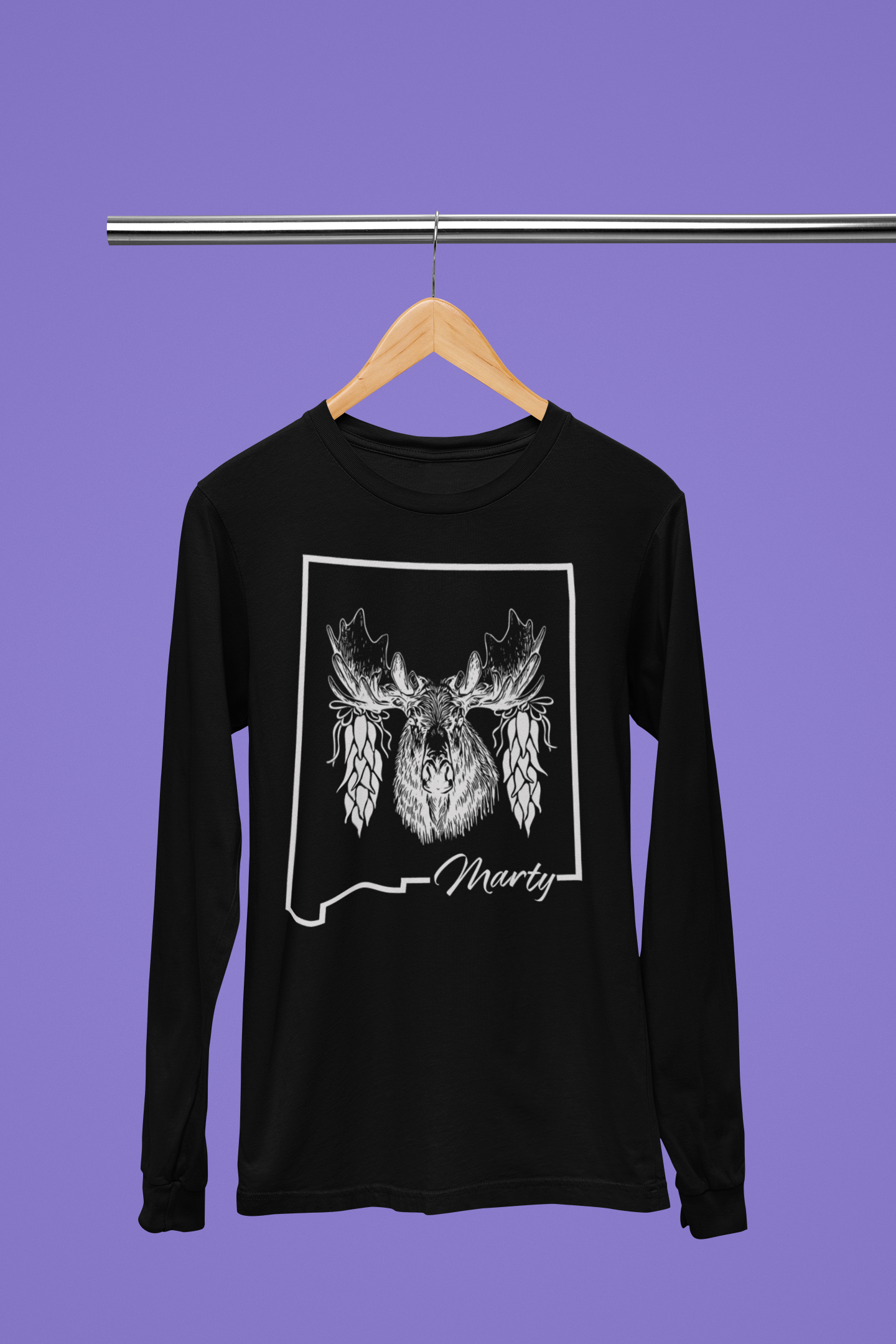 Long Sleeve "Mart Moose" Ristra T-shirt