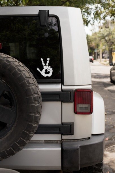 Duck Wave Jeep Car Decal